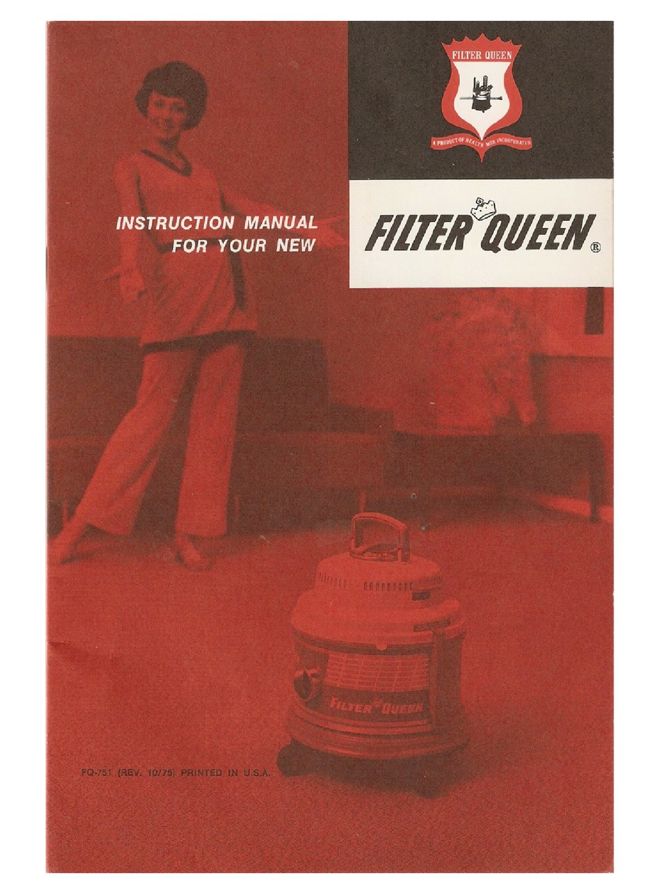 FILTER QUEEN 31X INSTRUCTION MANUAL Pdf 