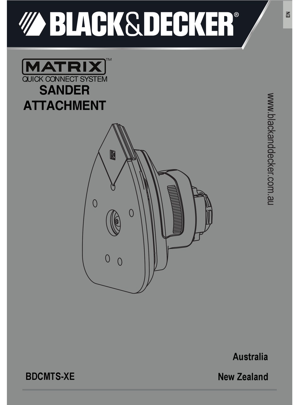 Black & Decker Bdcmts Matrix Sander Attachment