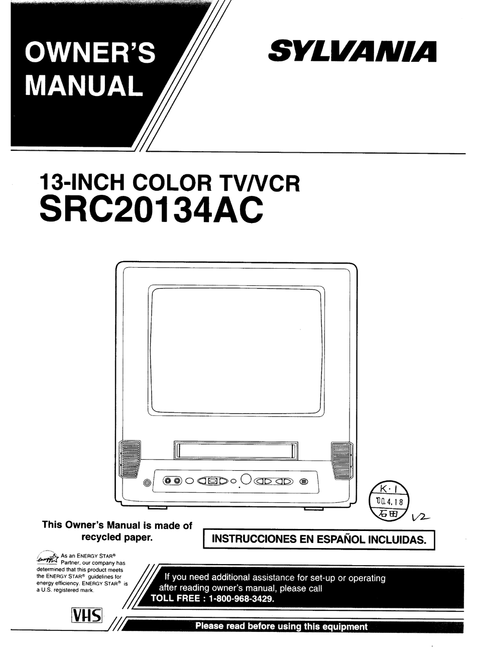 SYLVANIA SRC20134AC OWNER'S MANUAL Pdf Download | ManualsLib