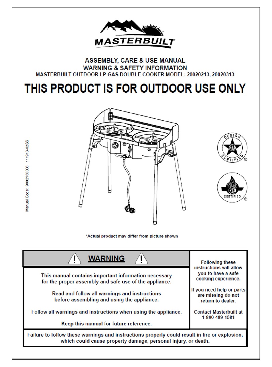 Masterbuilt 20073012 Parts