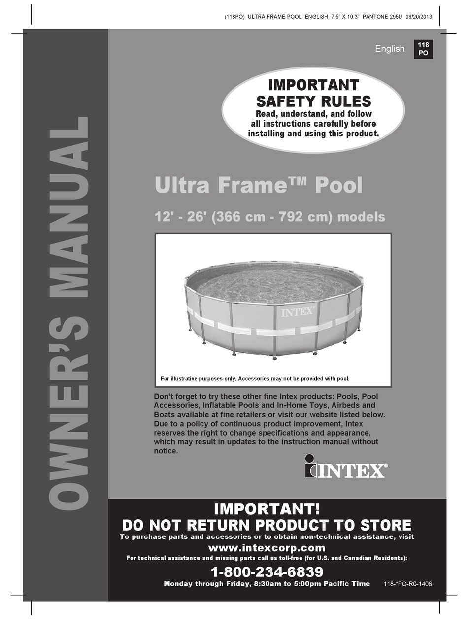 intex pool manual pdf