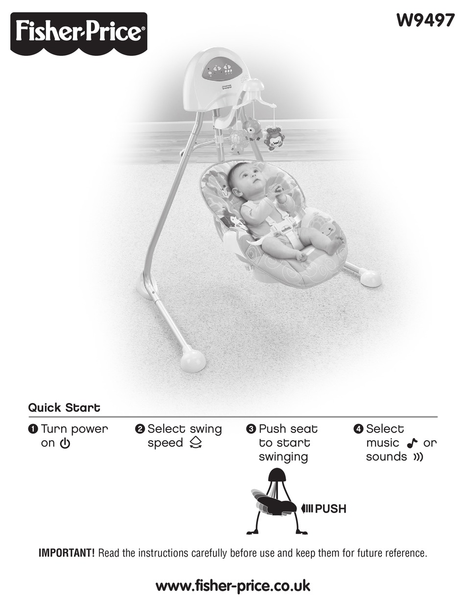 Fisher price hotsell swing washing instructions