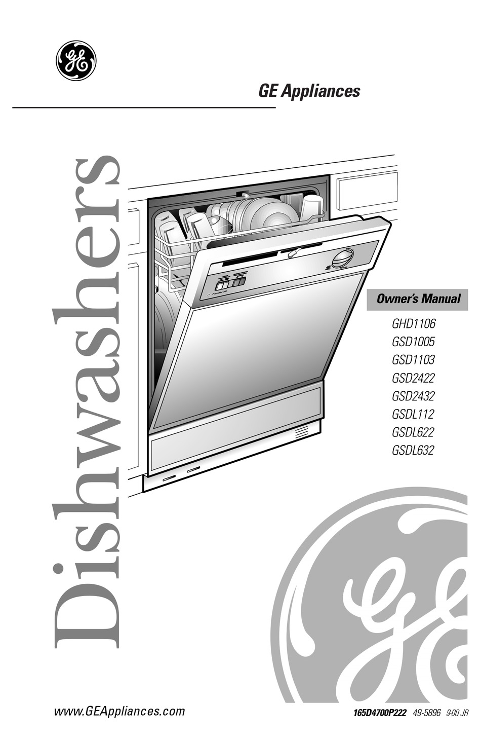 ge nautilus portable dishwasher manual