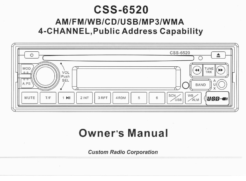 Custom Radio Css 5900e Owner S Manual Pdf Download Manualslib Custom Radio Css 5900e Owner S Manual Pdf Download Manualslib