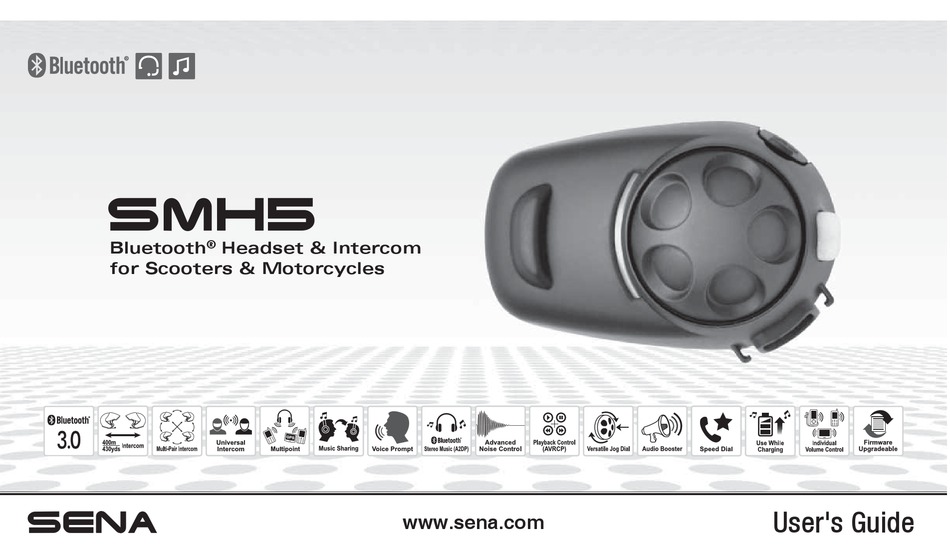 SENA SMH5 USER MANUAL Pdf Download 