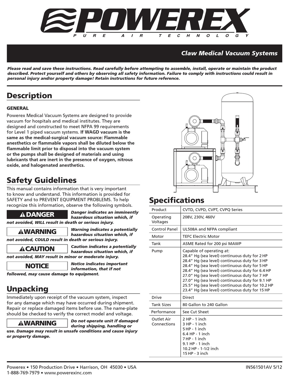POWEREX CVPT SERIES INSTRUCTIONS MANUAL Pdf Download ManualsLib