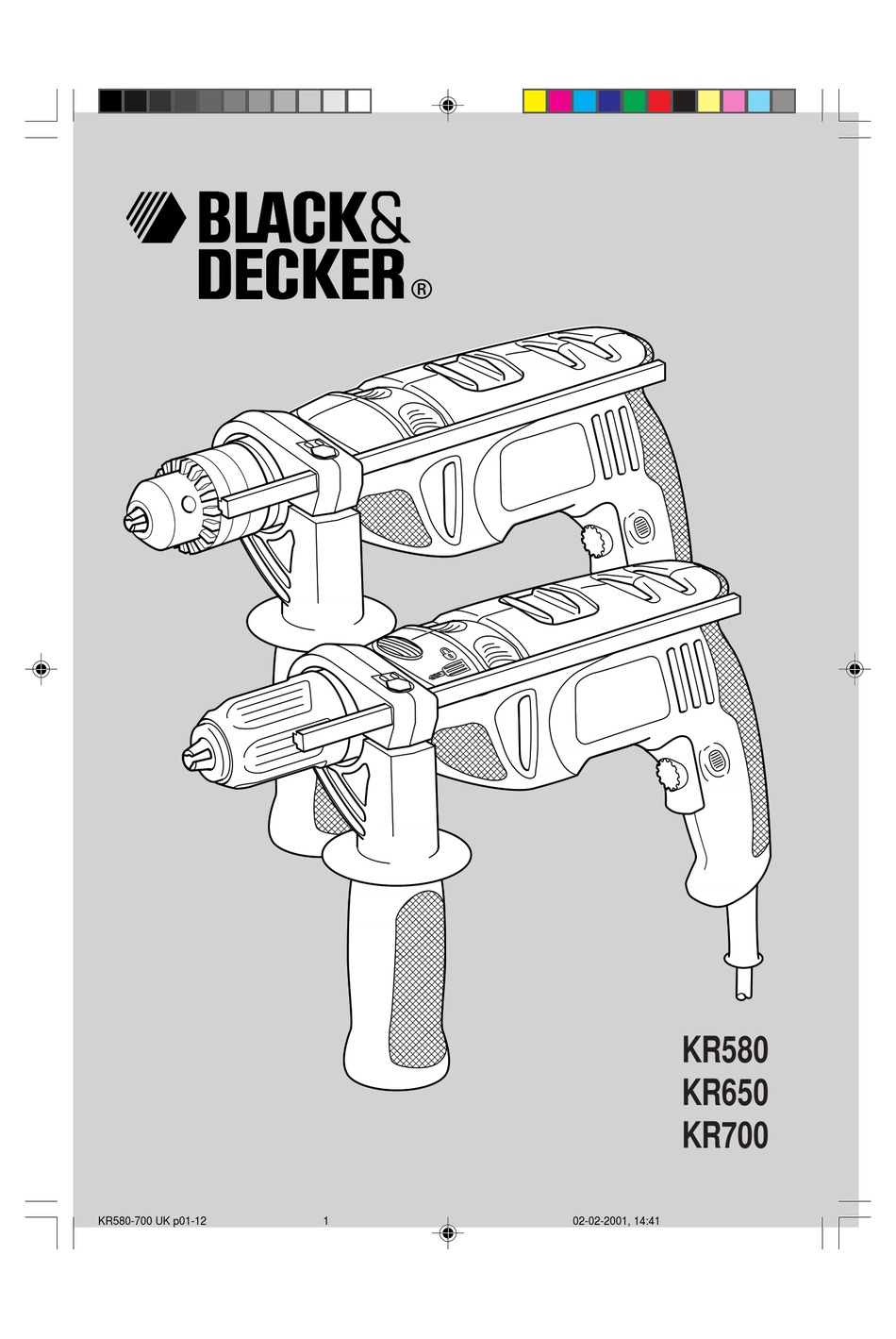 Black & Decker KR532 Spare Parts List Type: 1