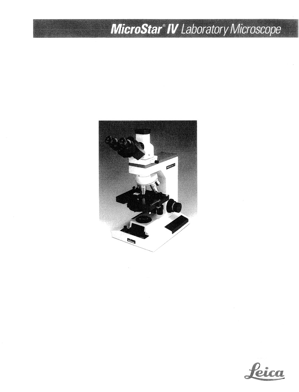 LEICA MICROSTAR IV MANUAL Pdf Download ManualsLib