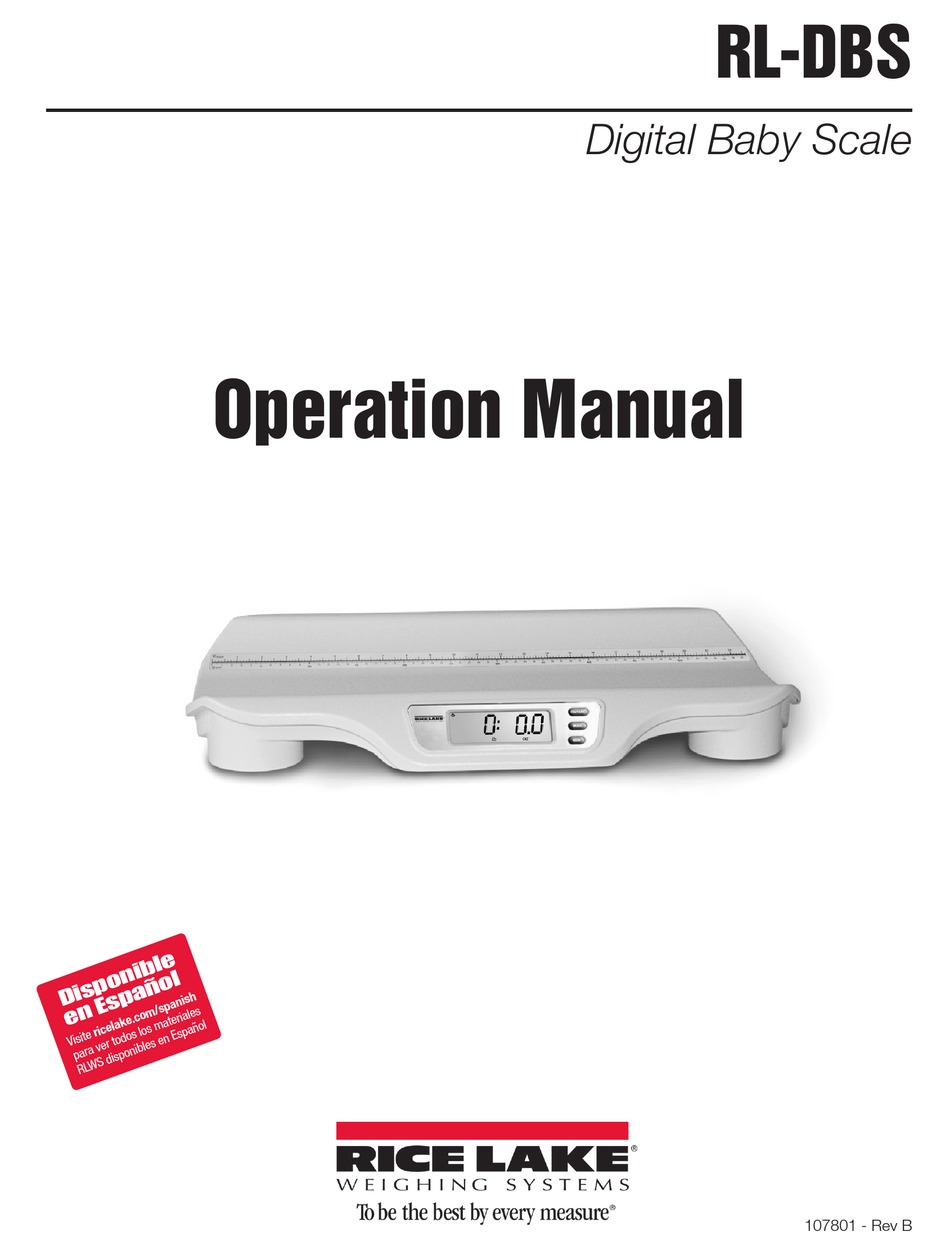 Rice Lake RL-DBS Baby Scale