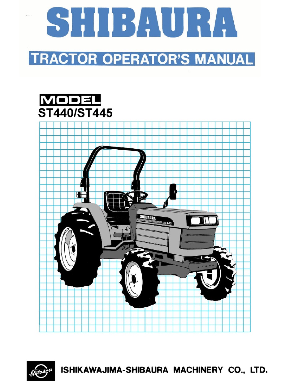 IHI SHIBAURA SE Tractor Original Operators Manual 1980s 
