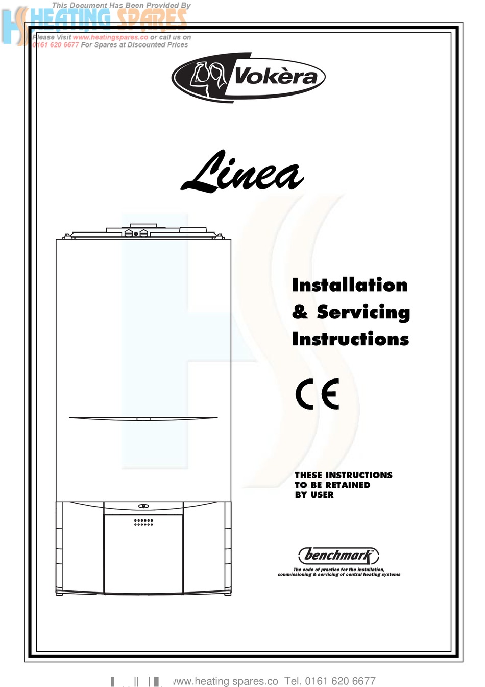 Vokera LINEA 726 730 /& 735 collecteur de distribution de chauffage avant sceau 6919 r6919