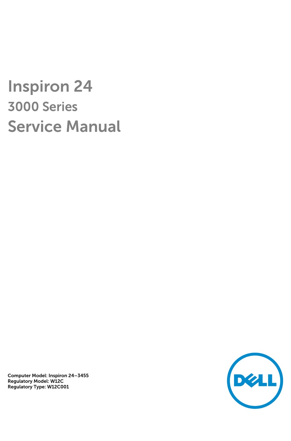 DELL INSPIRON 24 3000 SERIES SERVICE MANUAL Pdf Download | ManualsLib