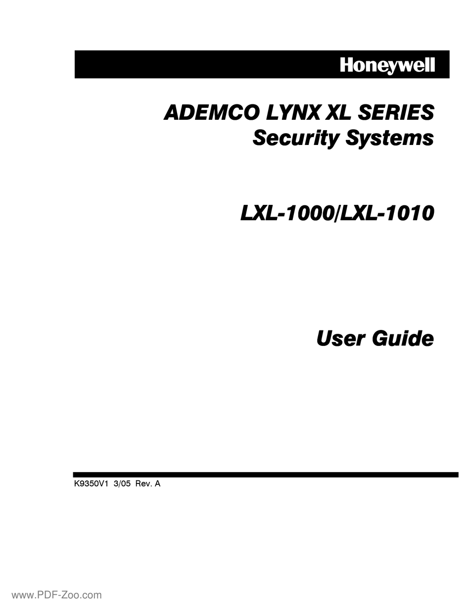 HONEYWELL LXL1000 USER MANUAL Pdf Download ManualsLib