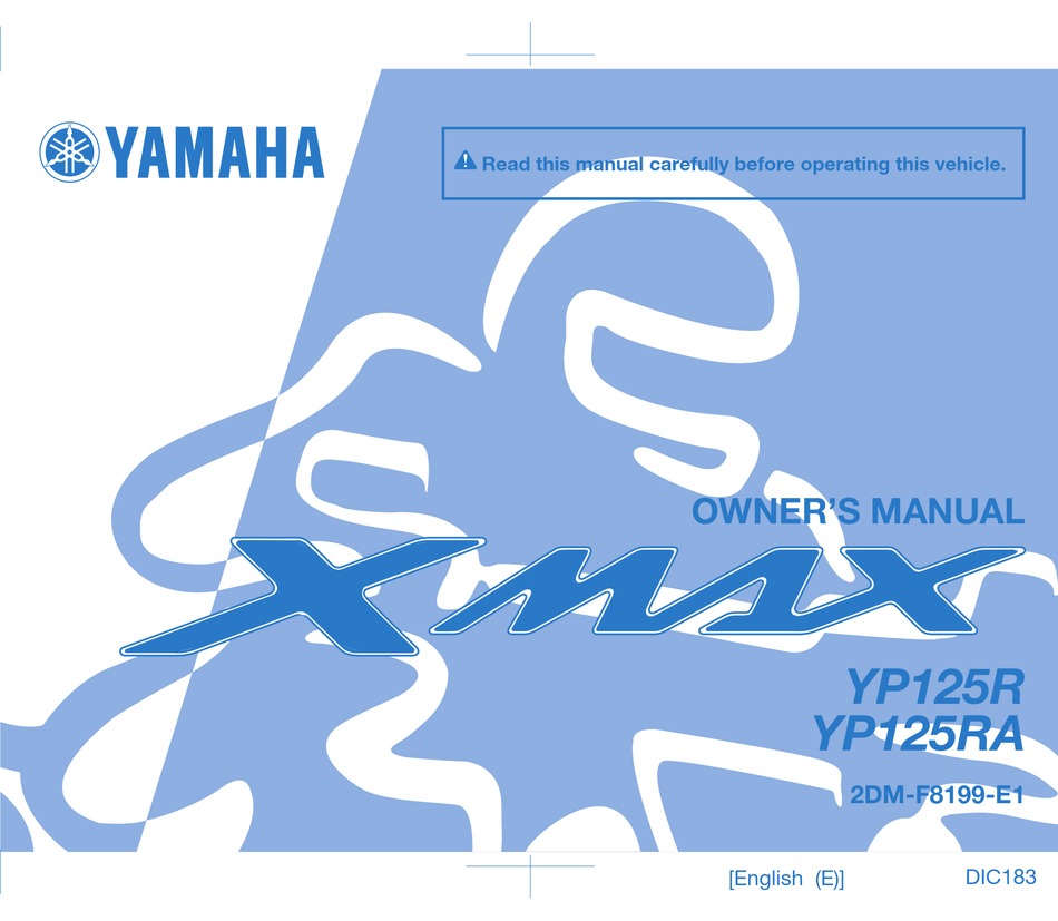 Yamaha YP125R XMAX 2006 Service Repair Workshop Manual