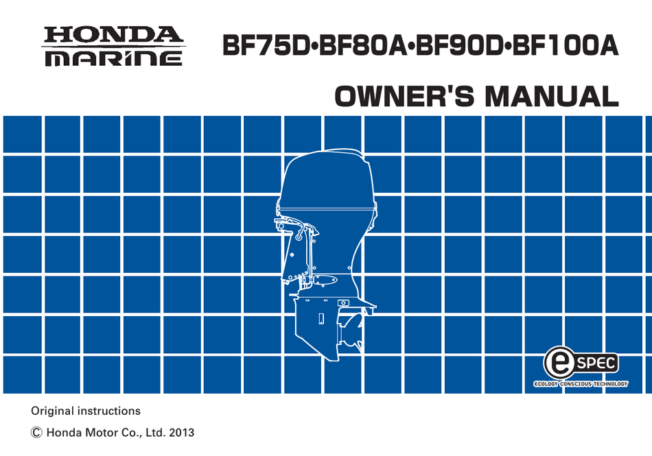 HONDA BF75D OWNER'S MANUAL Pdf Download | ManualsLib