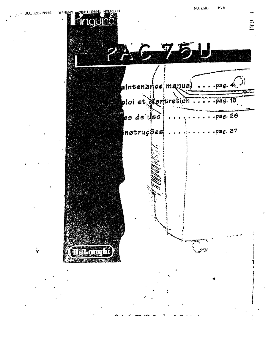 PINGUINO PAC 75U MAINTENANCE MANUAL Pdf Download ManualsLib