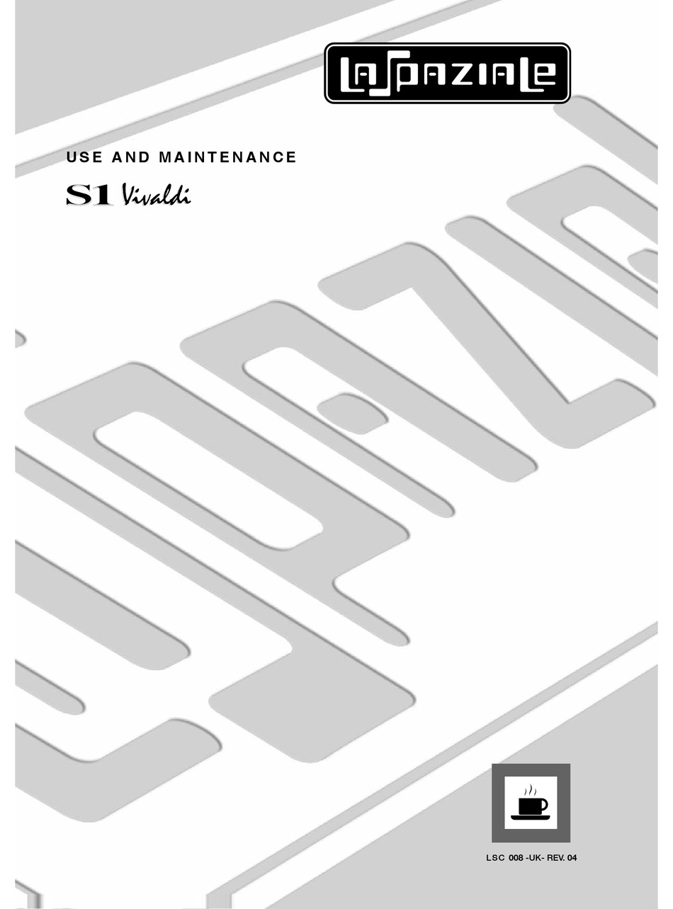 LA SPAZIALE S1 VIVALDI USER MANUAL Pdf 