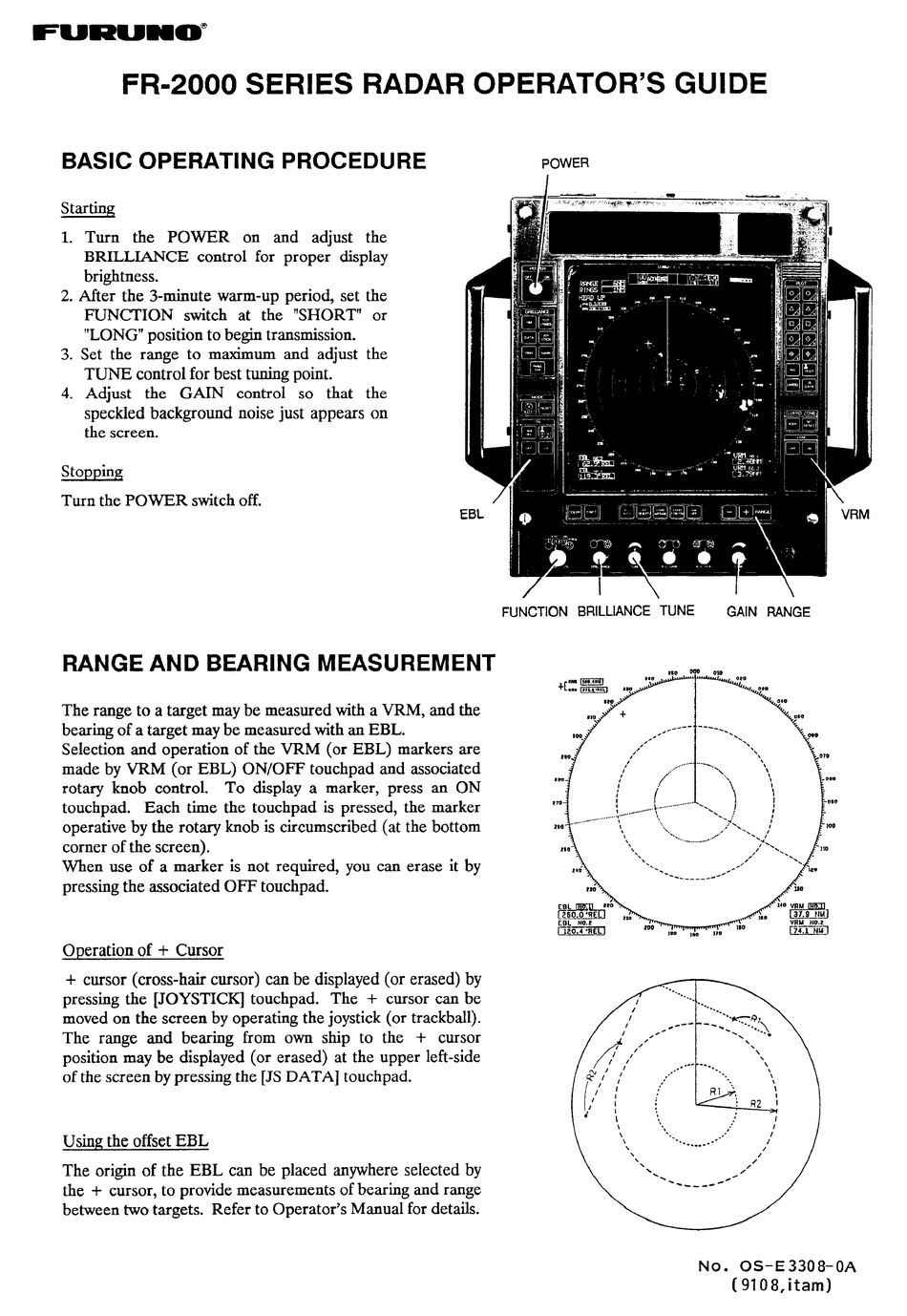 FURUNO FR-2000 SERIES OPERATOR'S MANUAL Pdf Download | ManualsLib