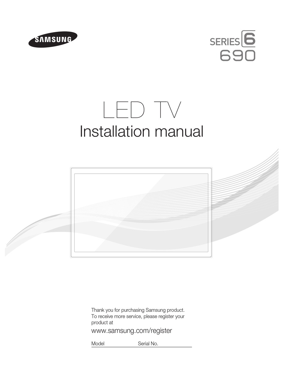SAMSUNG 690 INSTALLATION MANUAL Pdf Download | ManualsLib