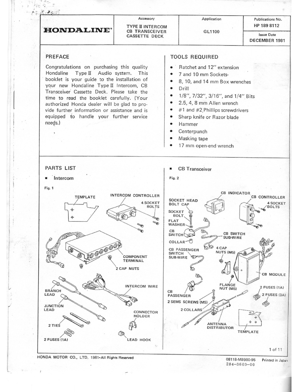 honda gl1800 service manual
