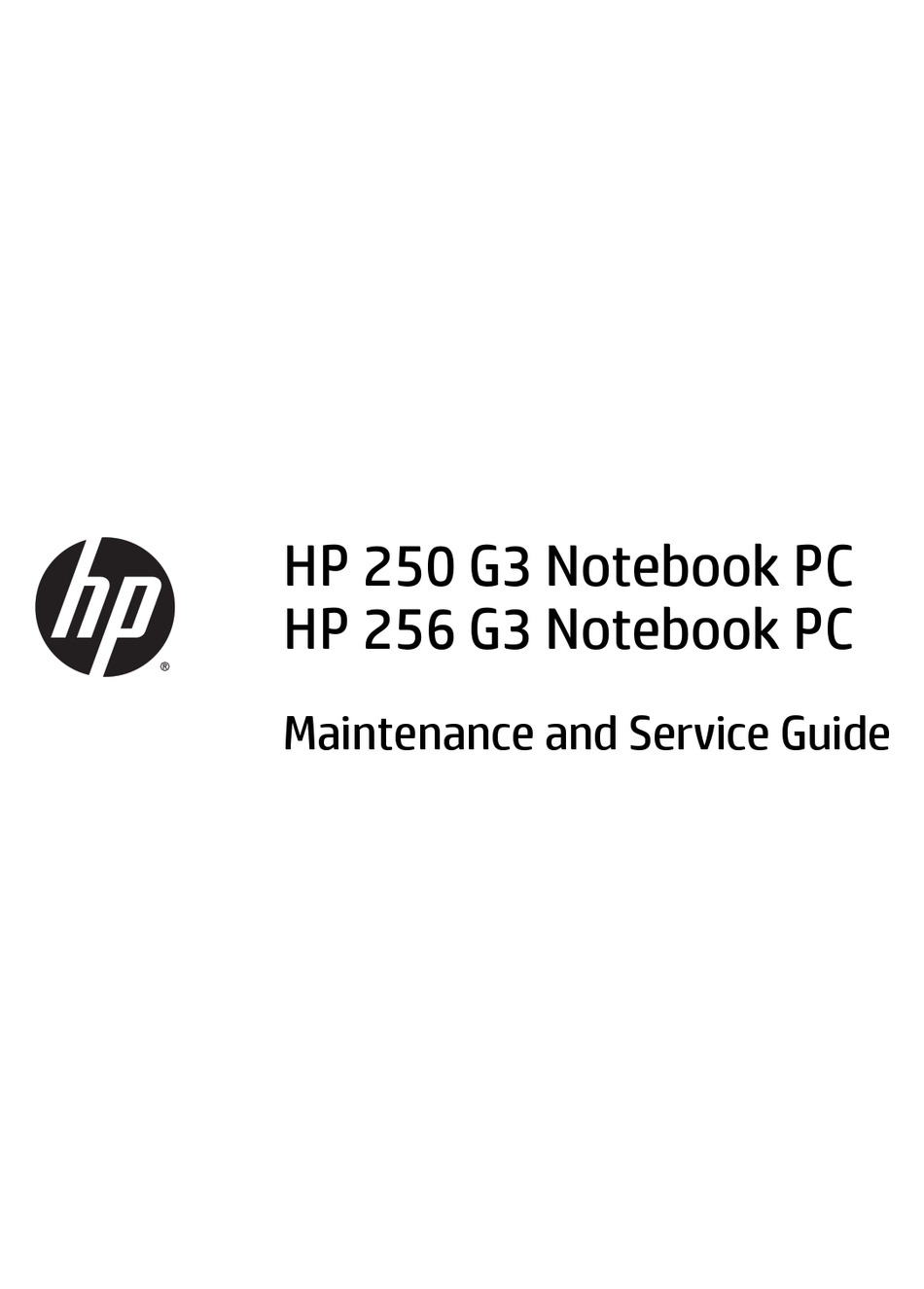 Hp 250 G3 Maintenance And Service Manual Pdf Download Manualslib