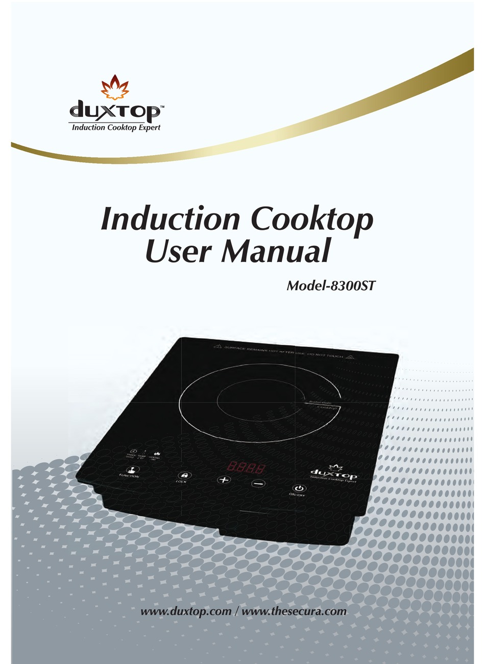 duxtop BT-200DZ Portable Induction Cooktop User Manual