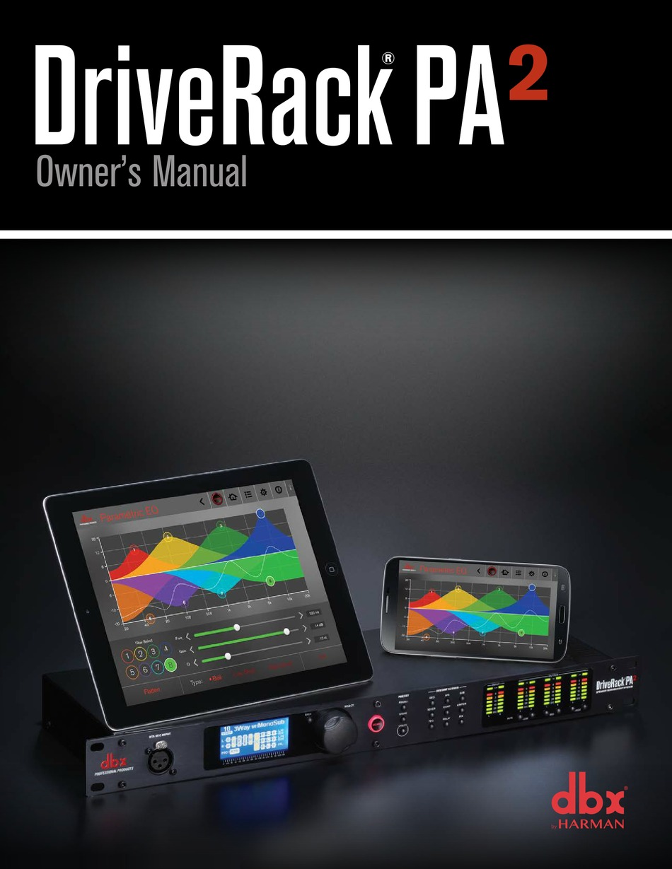 Dbx Driverack Pa2 Owner S Manual Pdf Download Manualslib