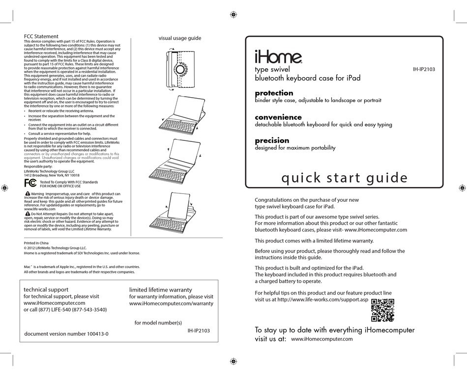 ihome bluetooth keyboard instructions