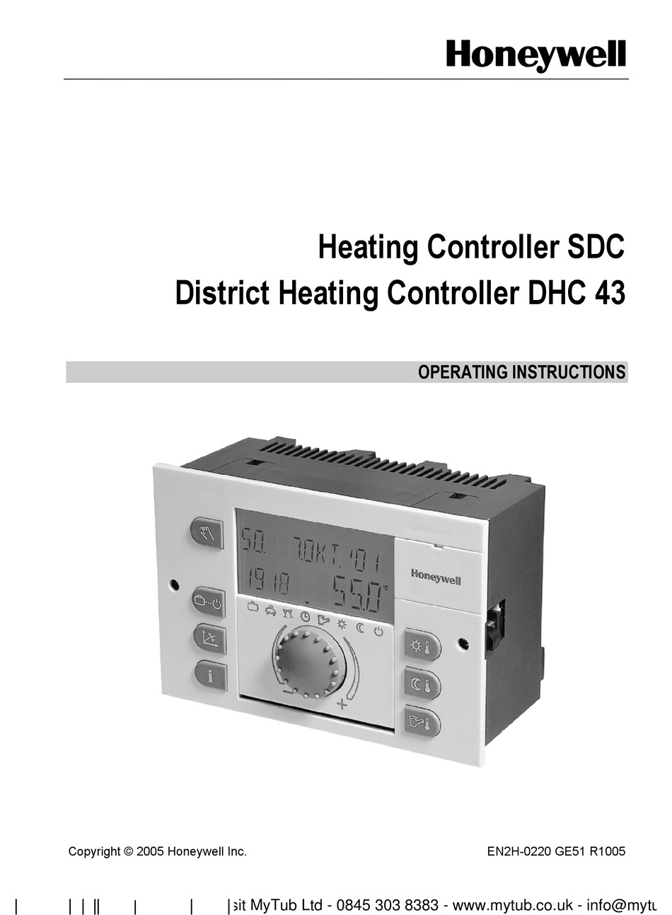 HONEYWELL SDC OPERATING INSTRUCTIONS MANUAL Pdf Download ManualsLib