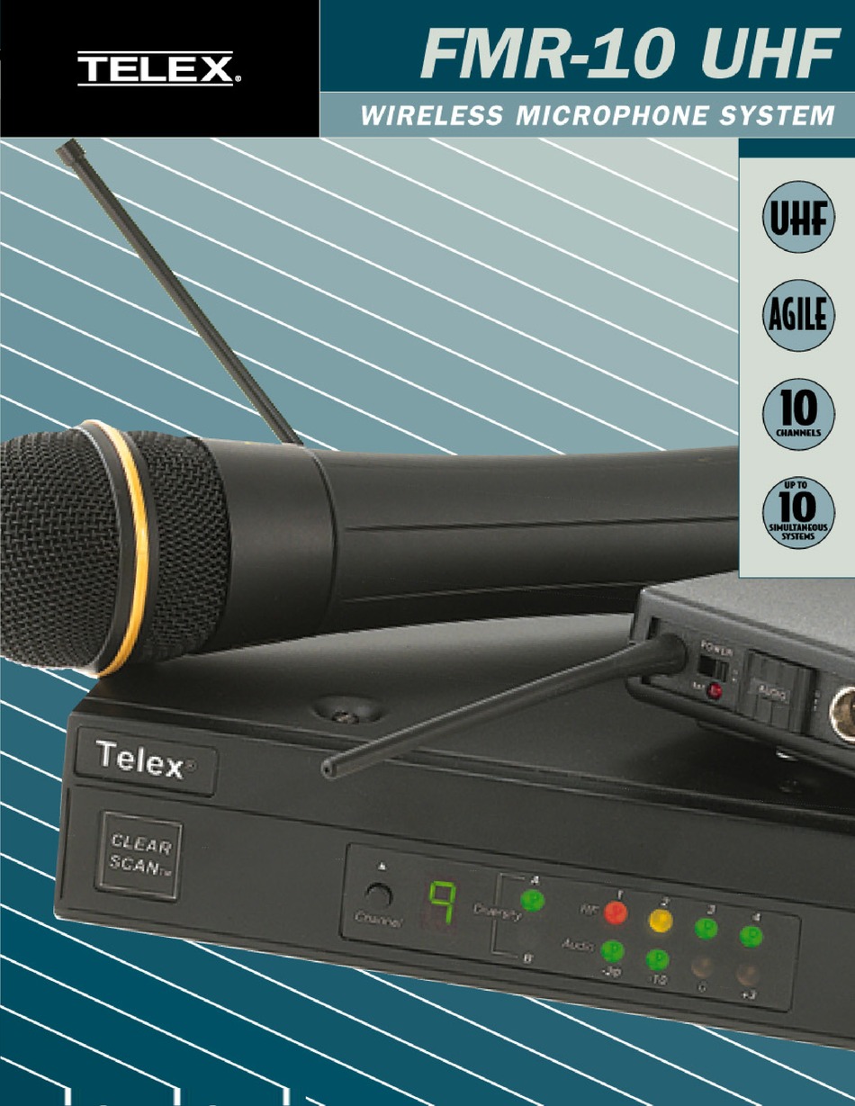 TELEX FMR 10 UHF INSTRUCTIONS Pdf Download ManualsLib