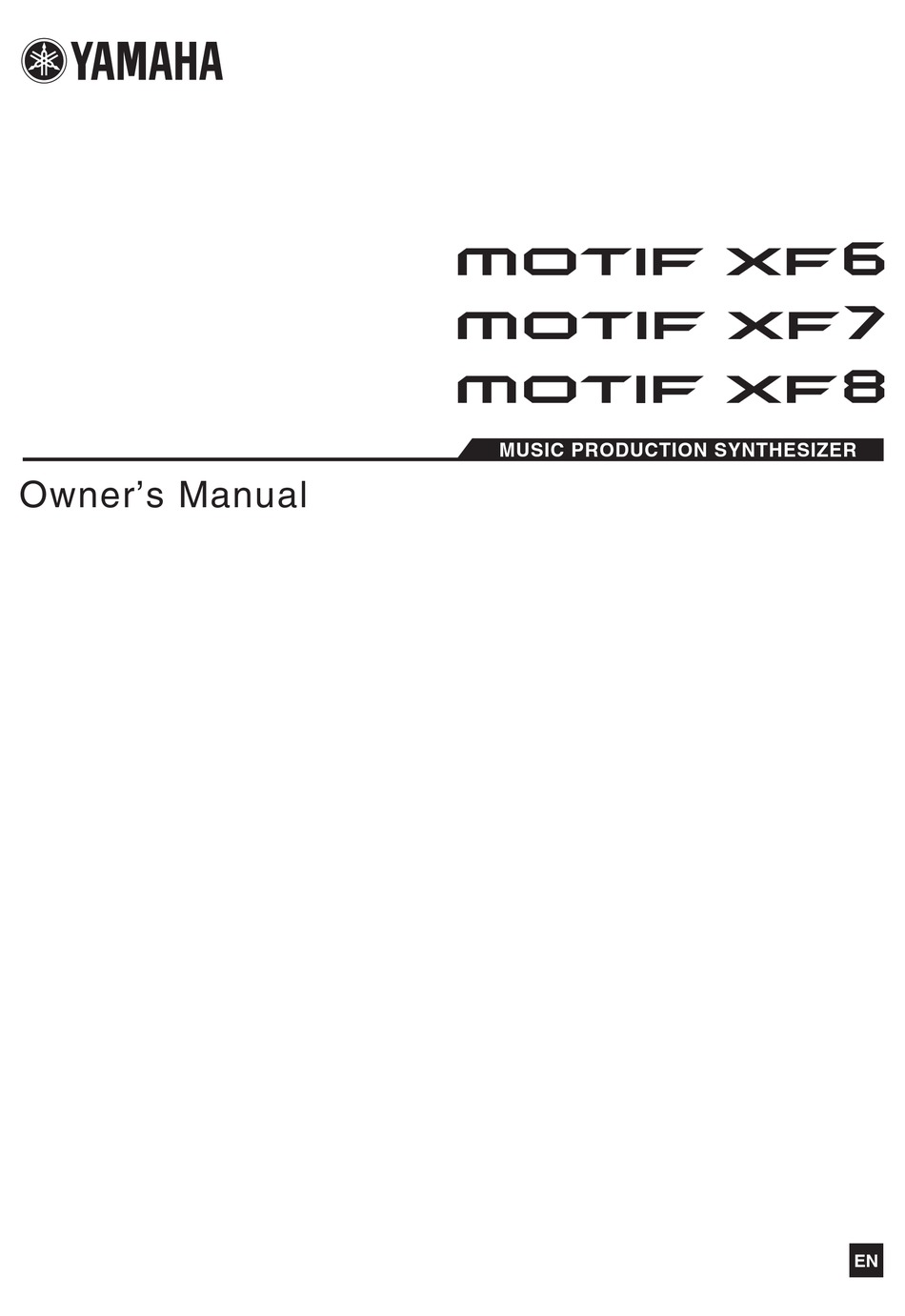 Yamaha Motif Xf6 Owner S Manual Pdf Download Manualslib