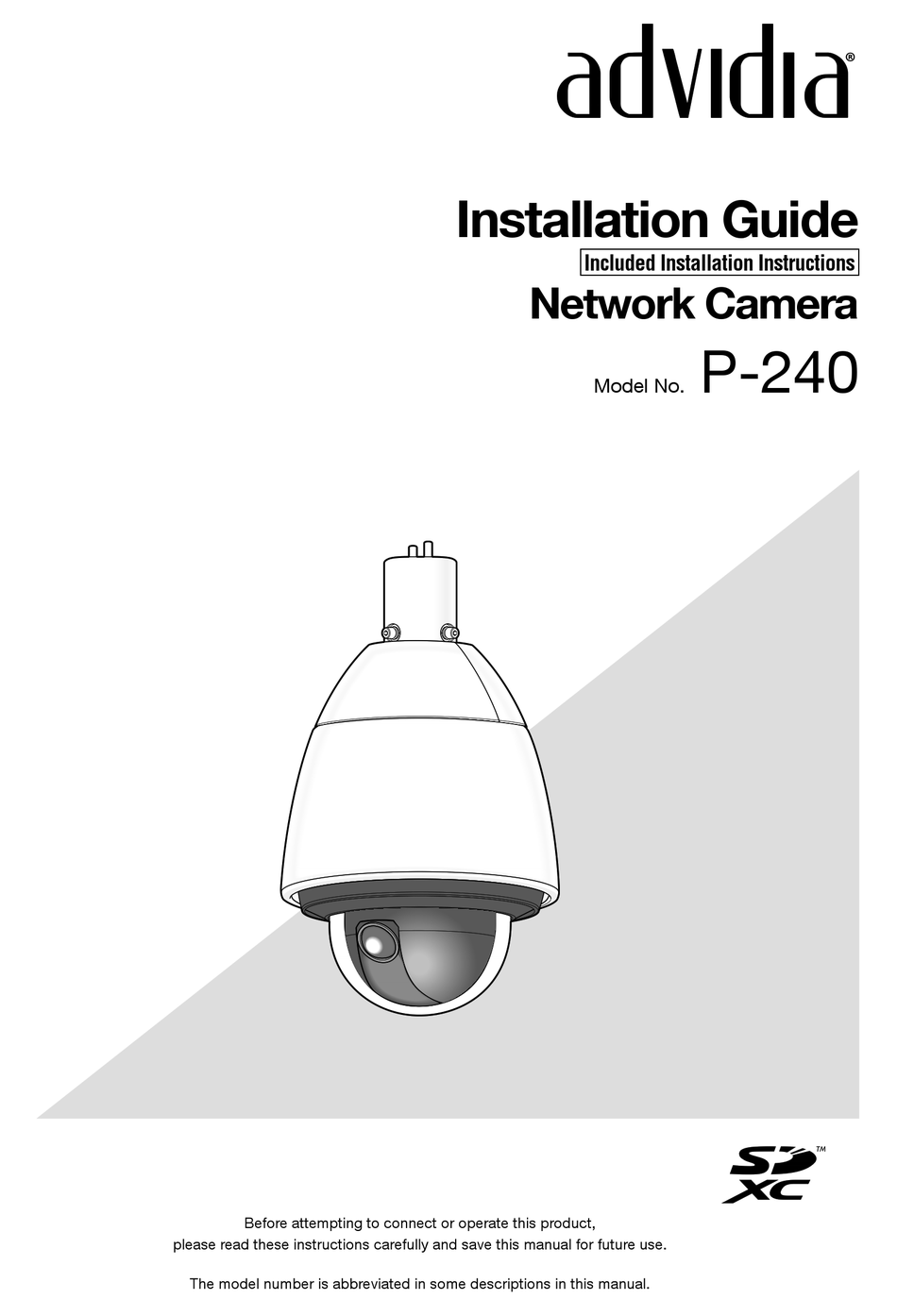 ADVIDIA P-240 INSTALLATION MANUAL Pdf Download | ManualsLib