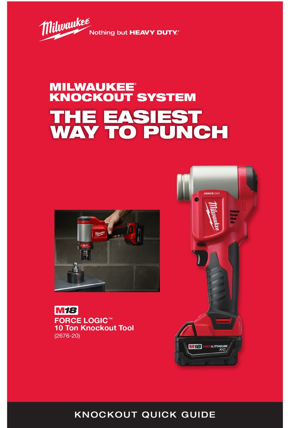 MILWAUKEE FORCE LOGIC M18 QUICK MANUAL Pdf Download ManualsLib
