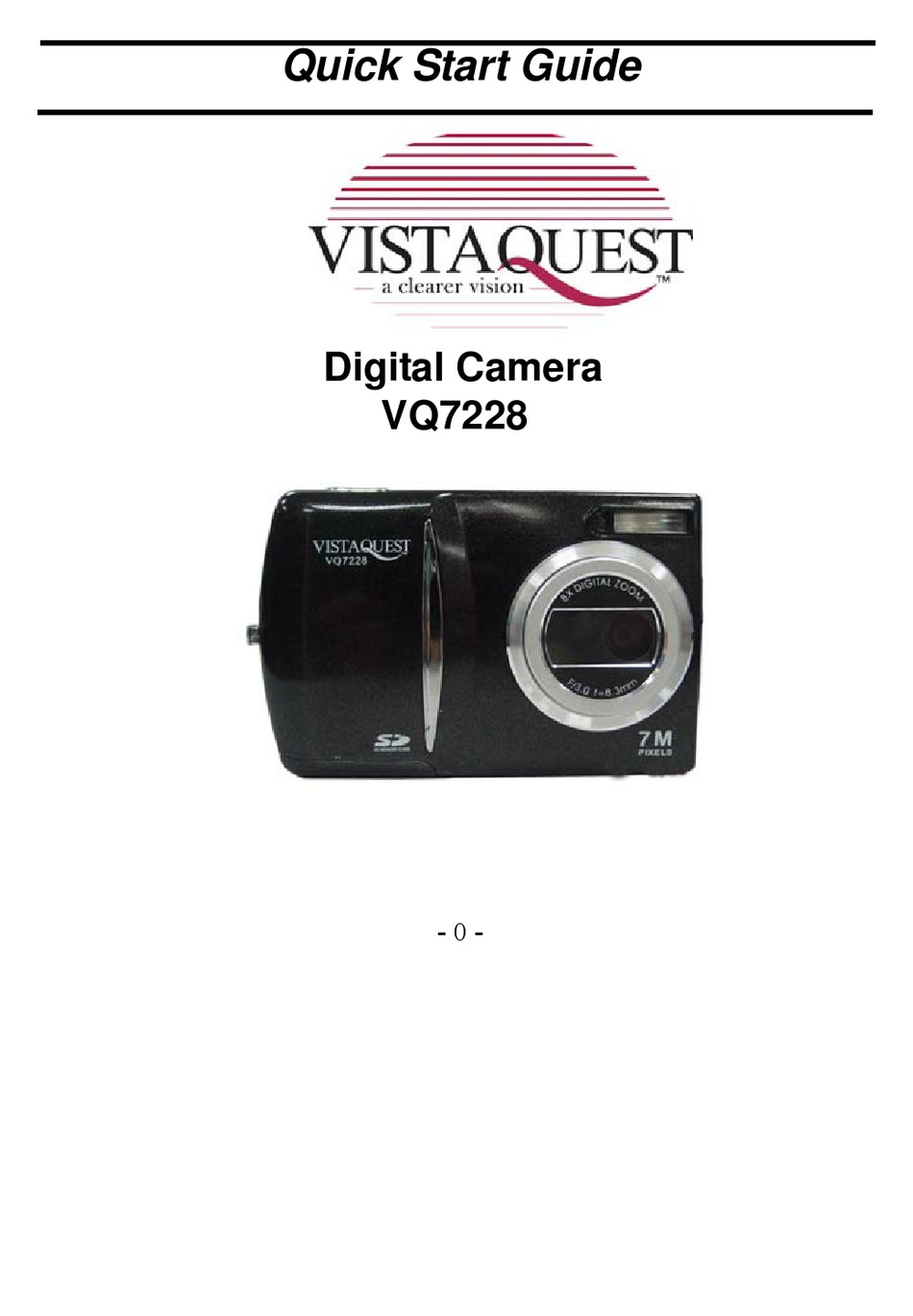 VISTAQUEST VQ7228 QUICK START MANUAL Pdf Download ManualsLib