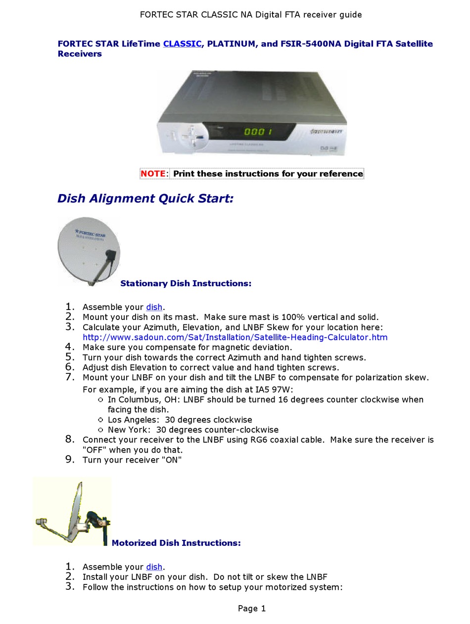 Fortec Star Fsir 5400na Quick Start Manual Pdf Download Manualslib Fortec Star Fsir 5400na Quick Start Manual Pdf Download Manualslib