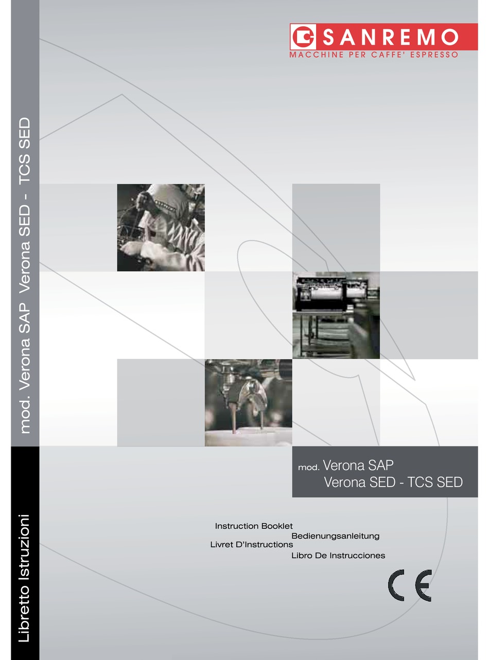 Sanremo Verona Sap Instruction Booklet Pdf Download Manualslib