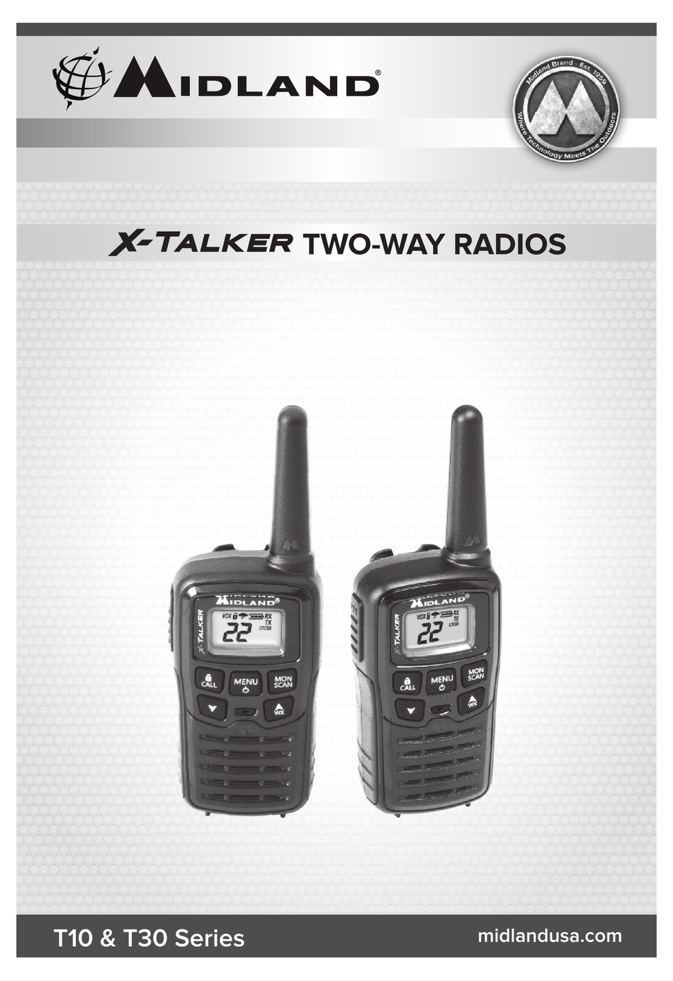 MIDLAND X-TALKER T10 INSTRUCTION MANUAL Pdf Download | ManualsLib