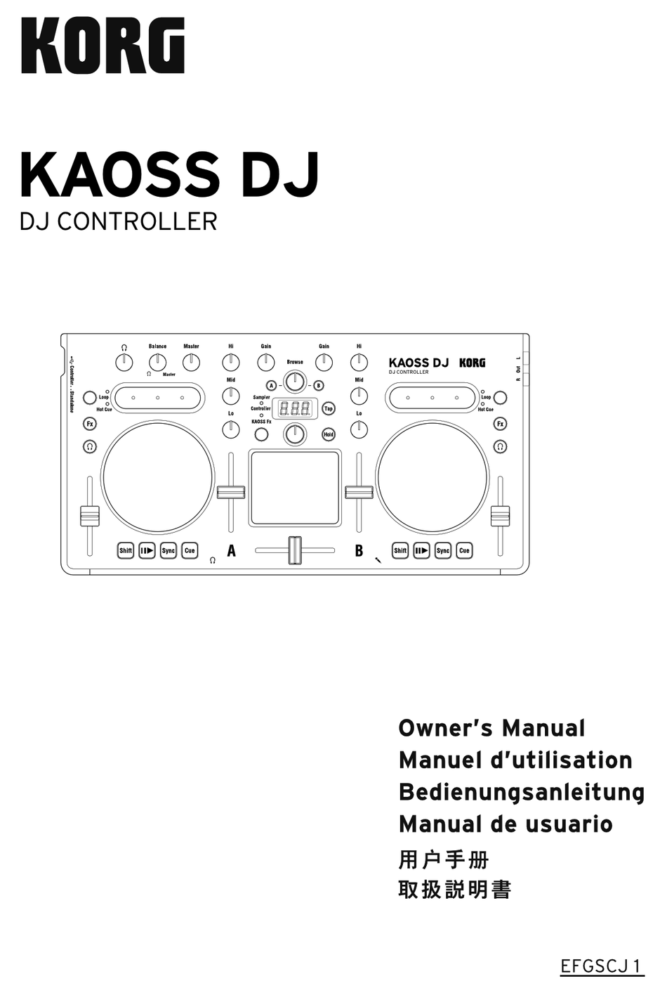 KORG KAOSS DJ OWNER'S MANUAL Pdf Download | ManualsLib