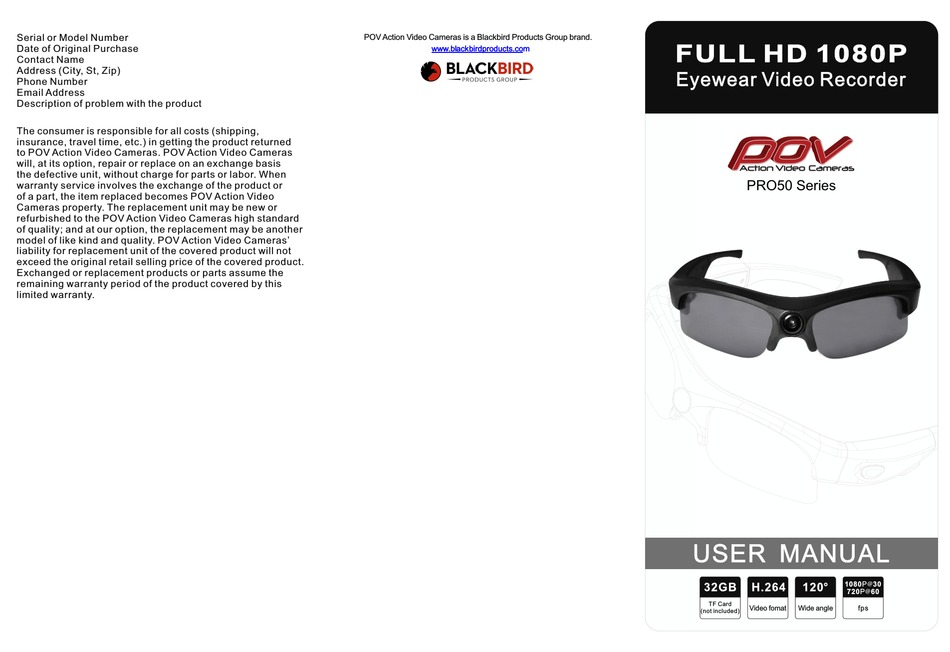 Eyewear video recorder hd best sale 1080p manual