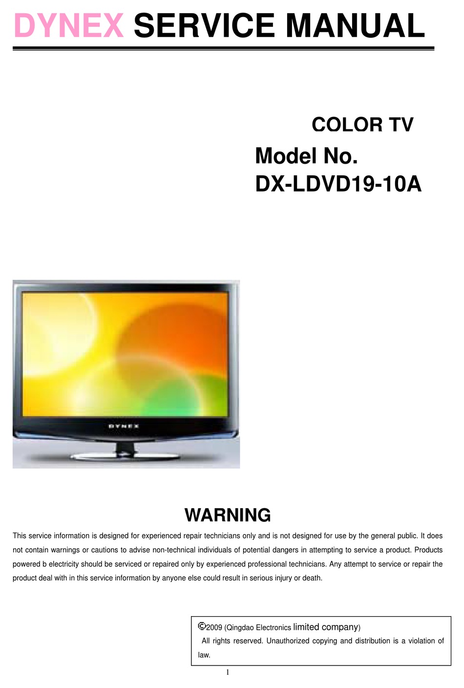Dynex Dx Ldvd19 10a Service Manual Pdf Download Manualslib