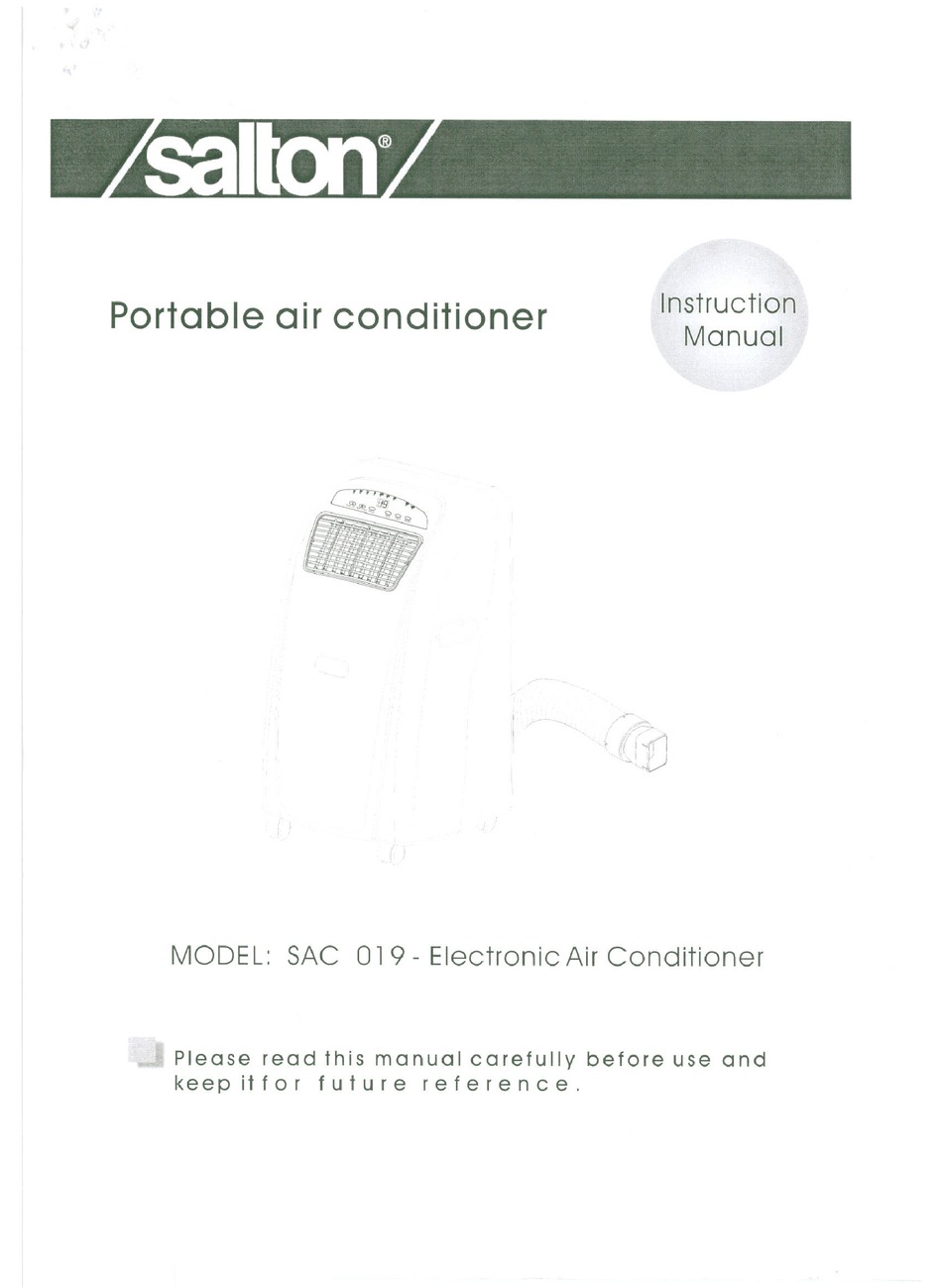 SALTON SAC 019 INSTRUCTION MANUAL Pdf Download ManualsLib