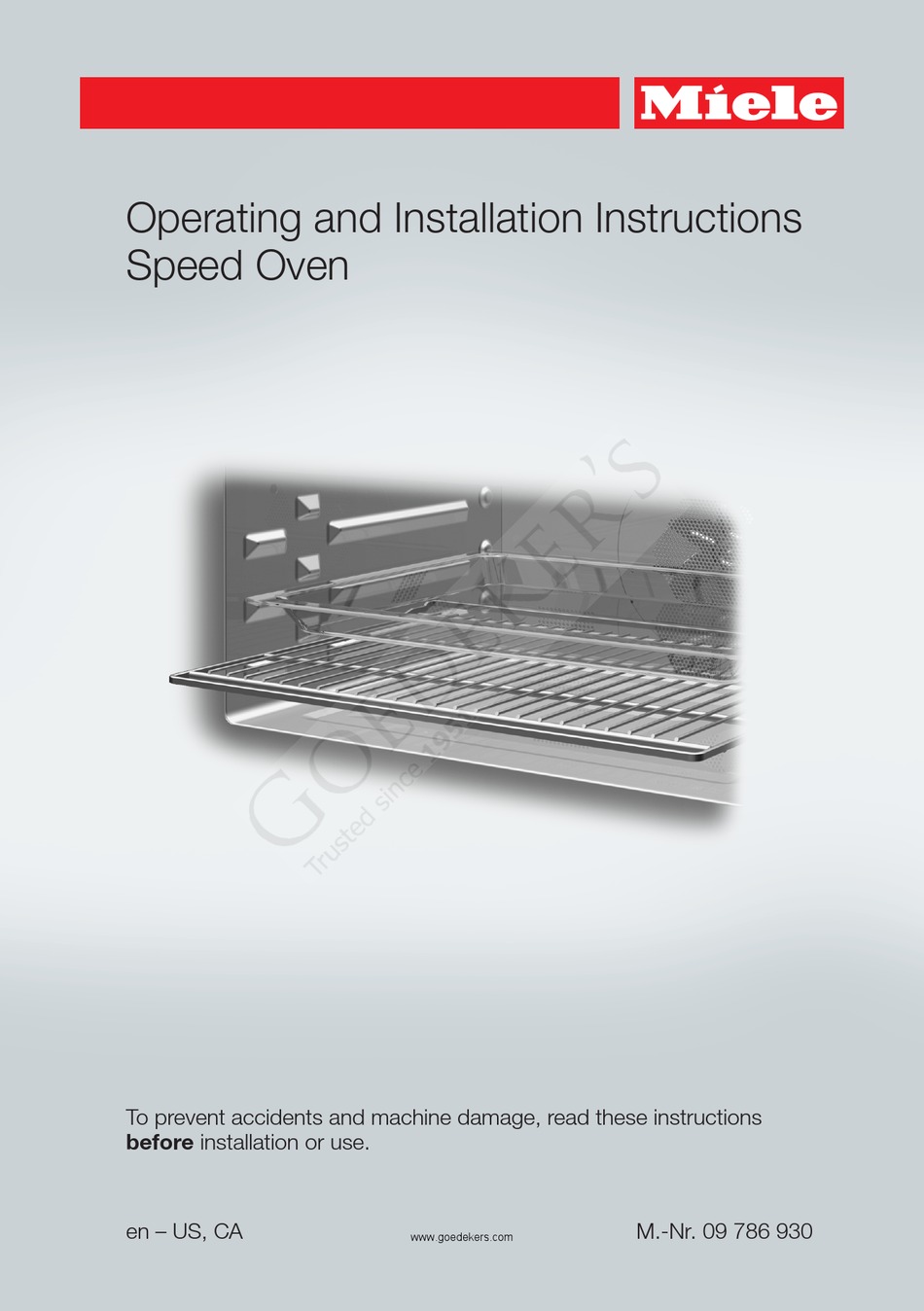 MIELE H6700BM OPERATING AND INSTALLATION INSTRUCTIONS Pdf Download