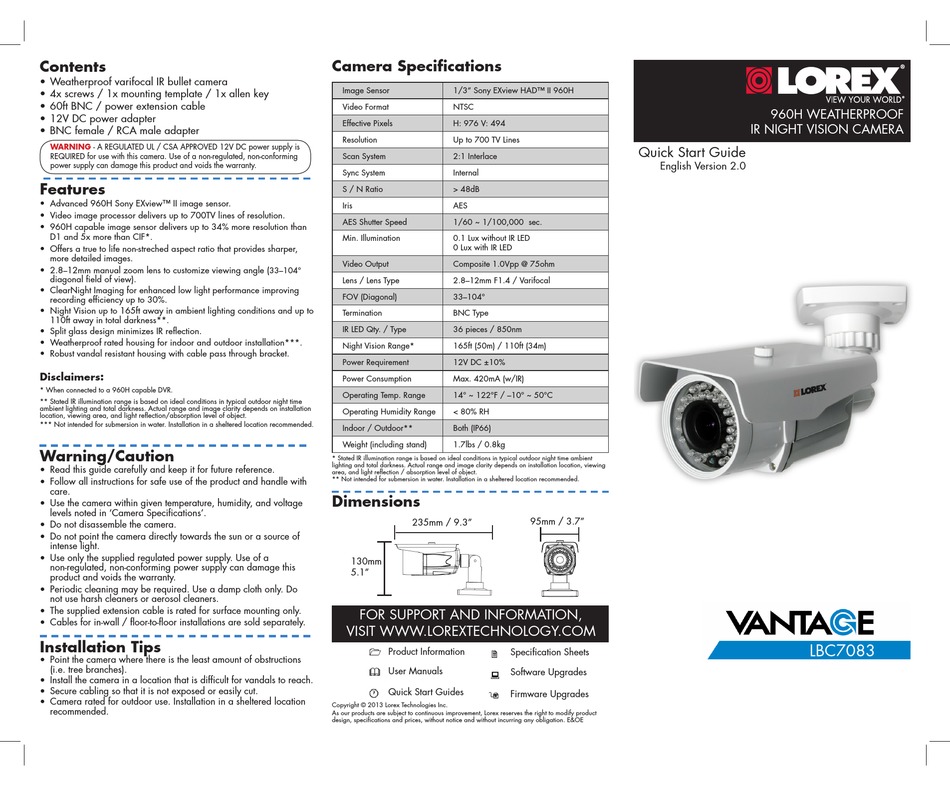 lorex-vantage-lbc7083-quick-start-manual-pdf-download-manualslib