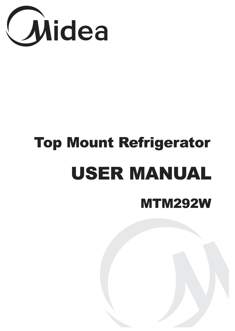 MIDEA MTM292W USER MANUAL Pdf Download | ManualsLib