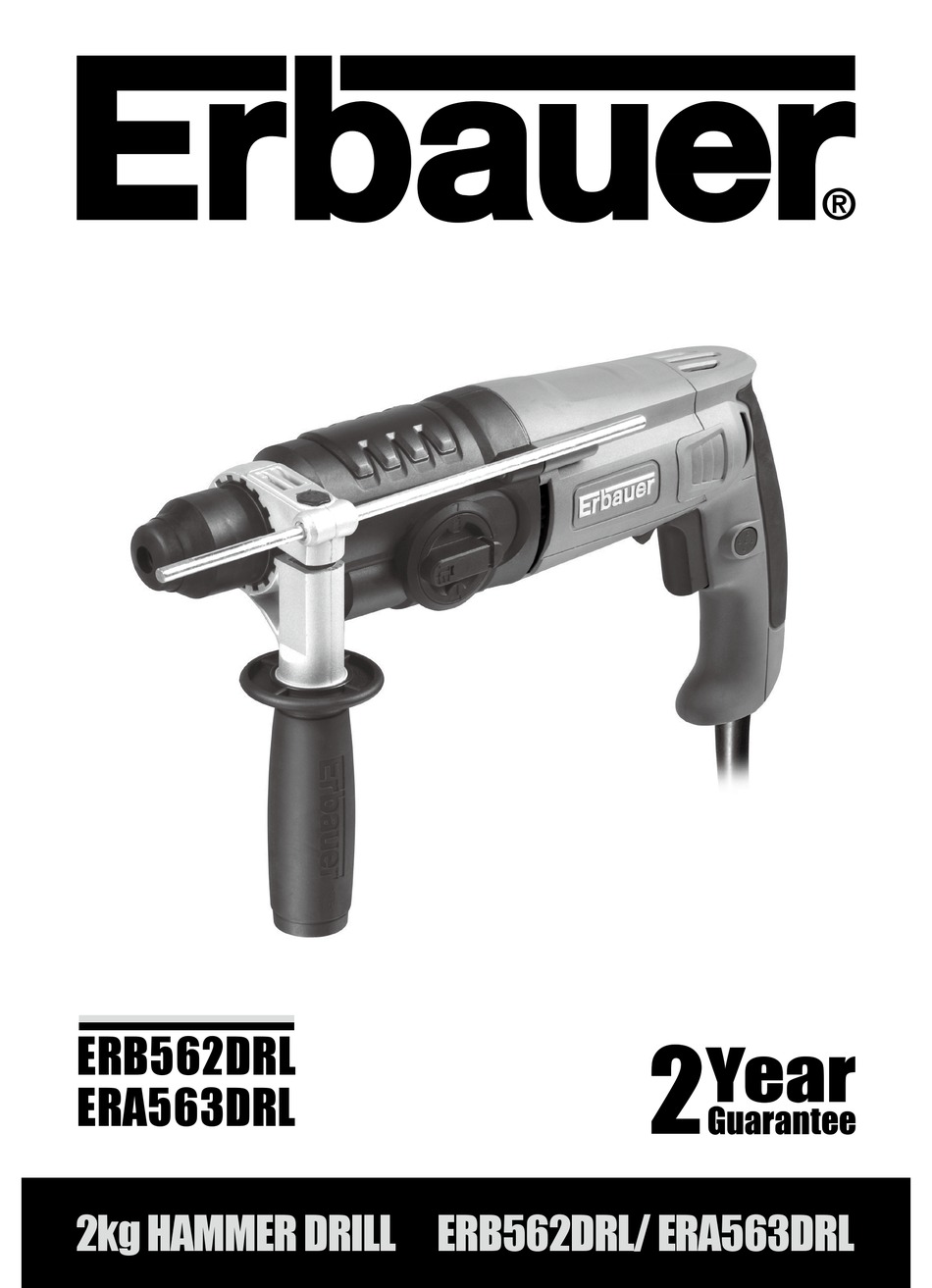 ERBAUER ERB562DRL ORIGINAL INSTRUCTIONS MANUAL Pdf Download ManualsLib