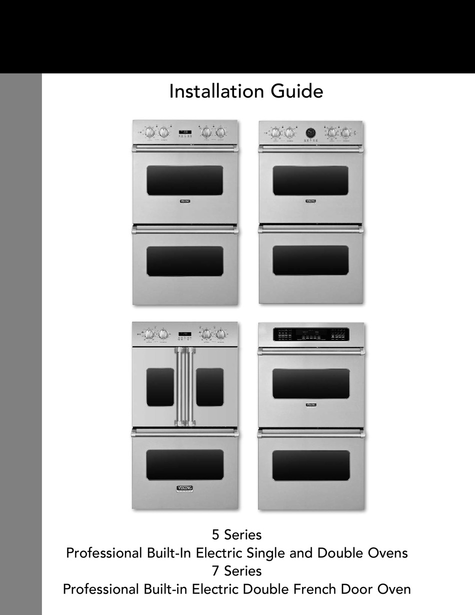 VIKING RANGE 5 SERIES INSTALLATION MANUAL Pdf Download ManualsLib