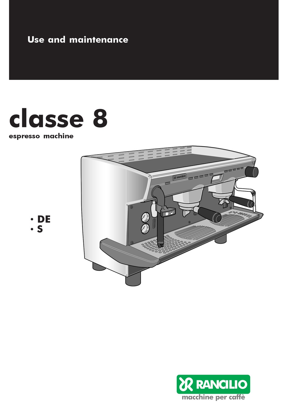 RANCILIO CLASSE 8 USER MANUAL Pdf Download ManualsLib