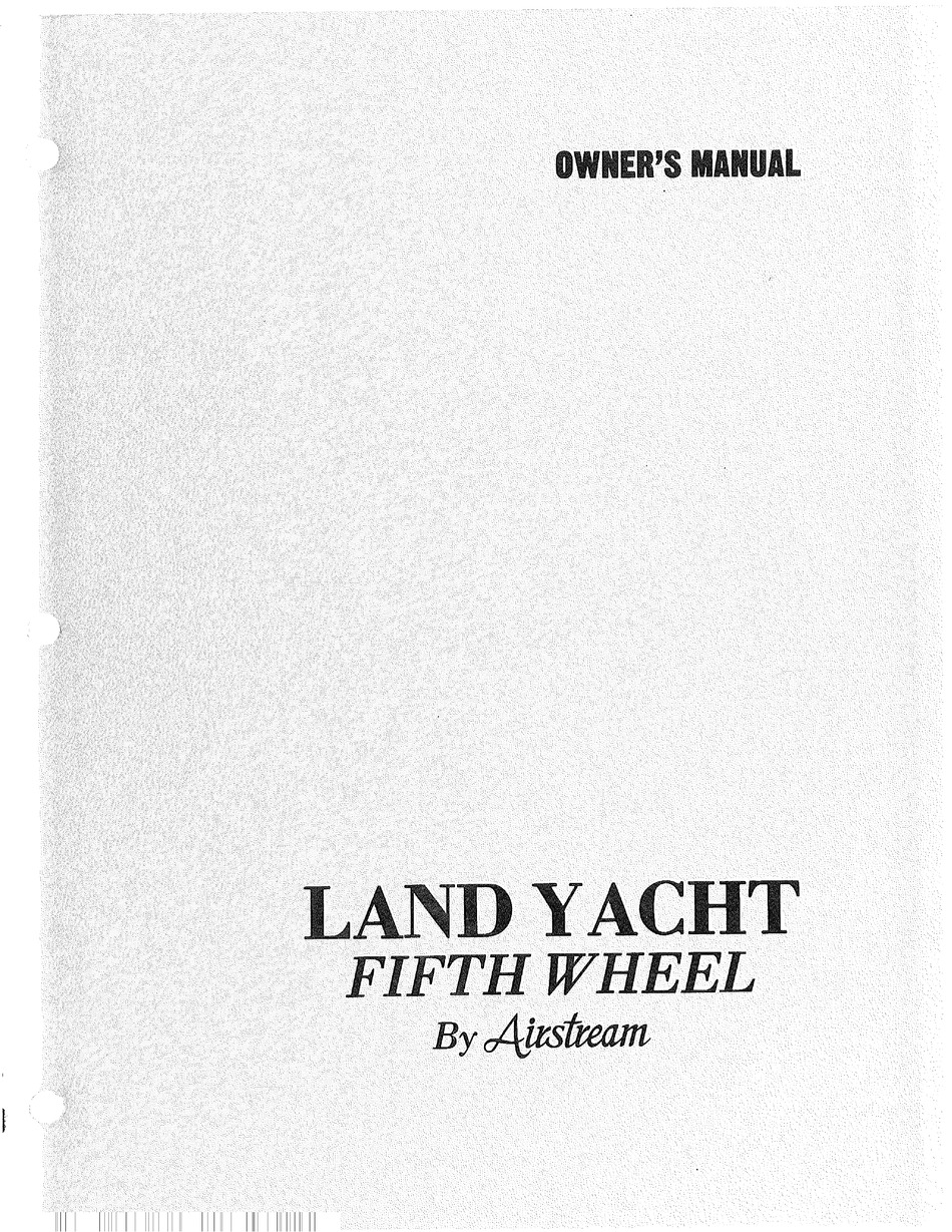 airstream land yacht manual