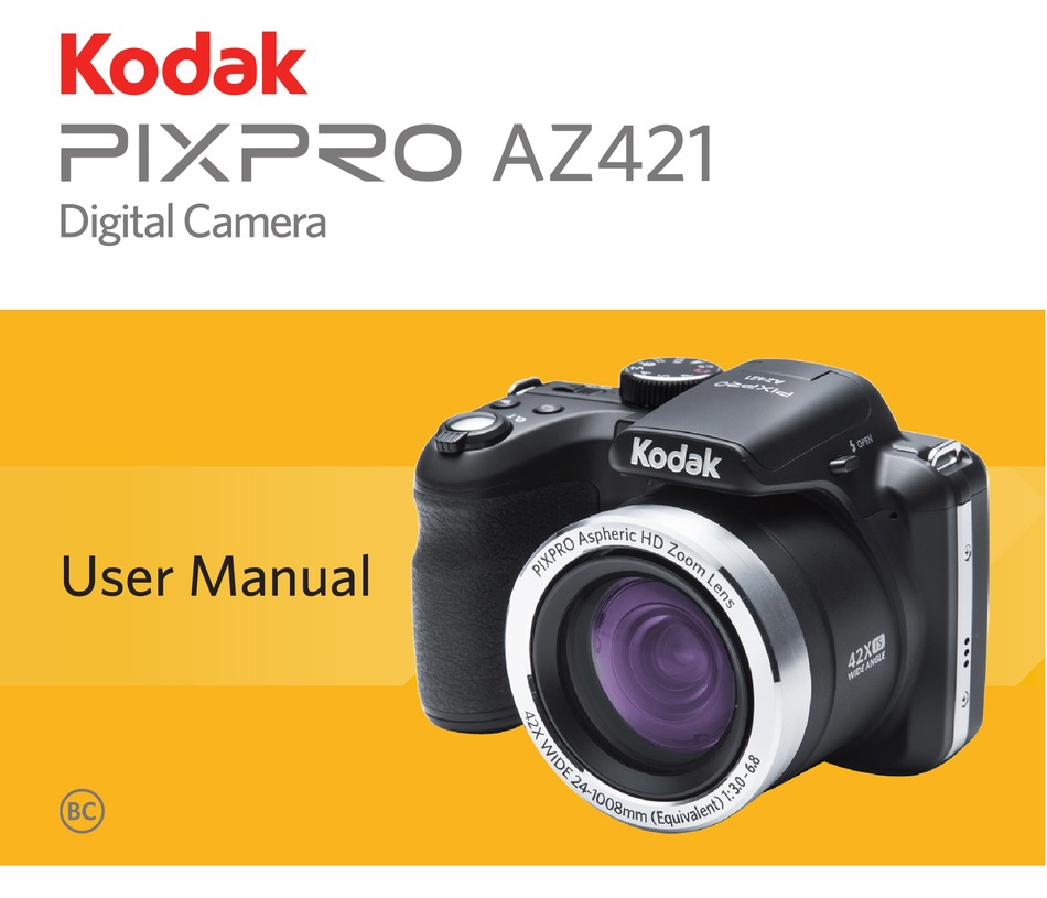 Operating Instructions Kodak PixPro AZ401 Digital Camera User Manual COLOR 