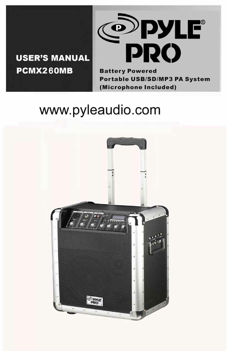 pyle pro pcmx260mb